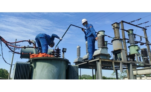 Thi công lắp đặt trạm biến áp 35/6 kV