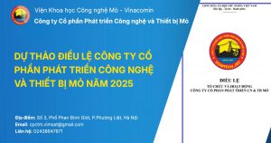 Thumbnail dự thảo điều lệ công ty cổ phần phát triển công nghệ và thiết bị mỏ năm 2025