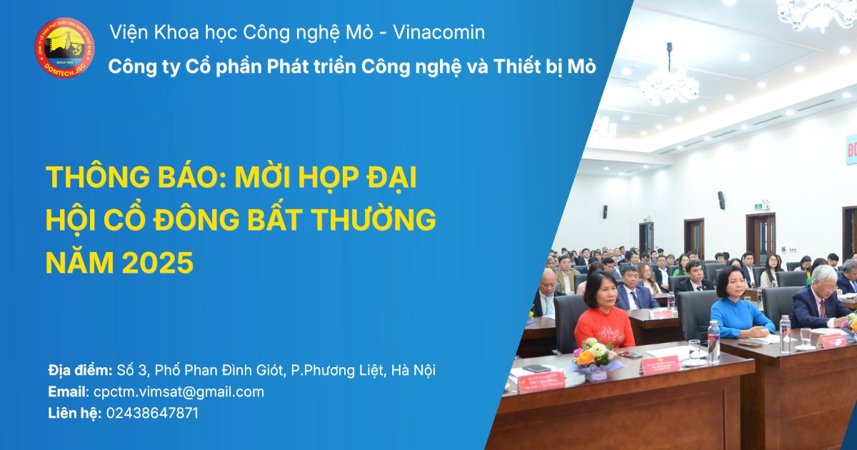 Thumbnail thông báo mời họp đại hội cổ đông bất thường năm 2025
