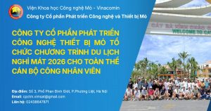 CÔNG TY CỔ PHẦN PHÁT TRIỂN CÔNG NGHỆ THIẾT BỊ MỎ TỔ CHỨC CHƯƠNG TRÌNH DU LỊCH NGHỈ MÁT 2026 CHO TOÀN THỂ CÁN BỘ CÔNG NHÂN VIÊN